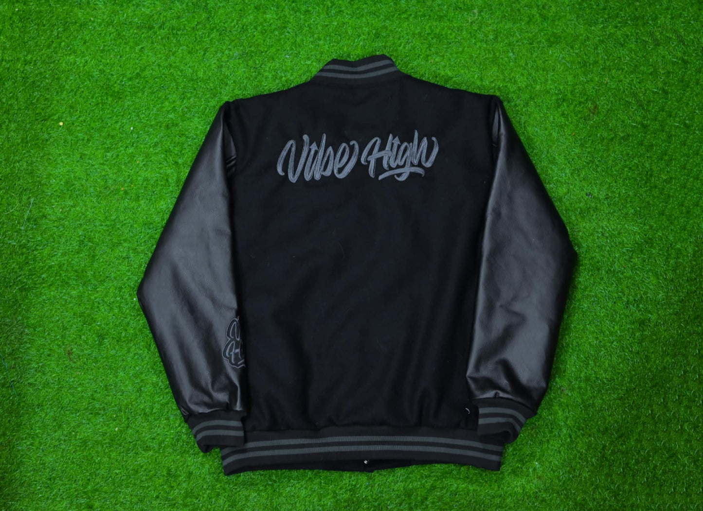 High Quality Leather Sleeve Varsity Jacket