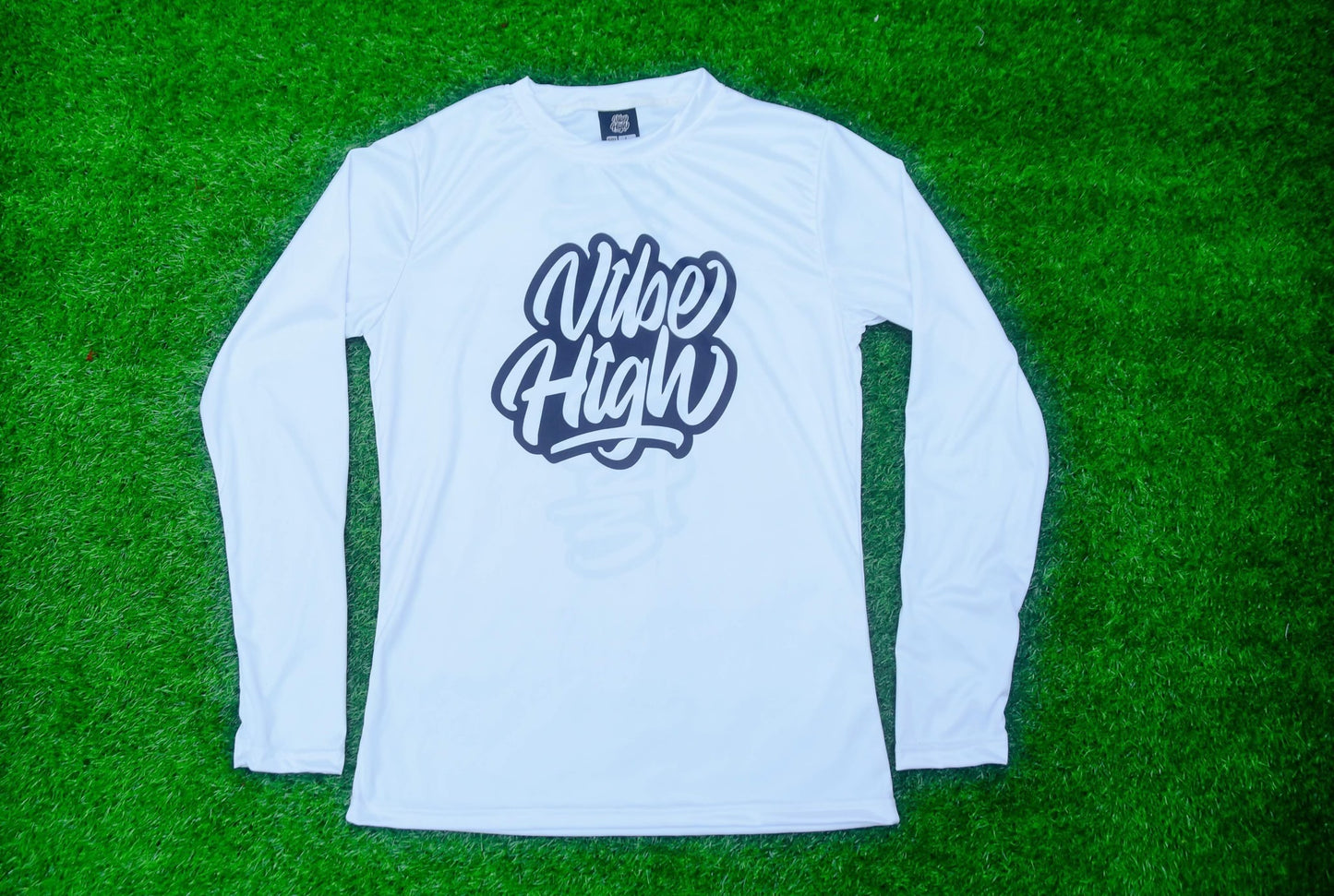 White Long Sleeve Dry Fit VibeHigh Shirt