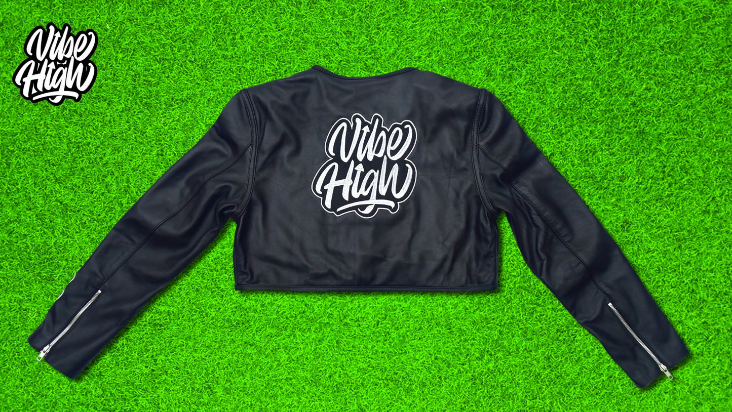 Cropped Leather Jacket