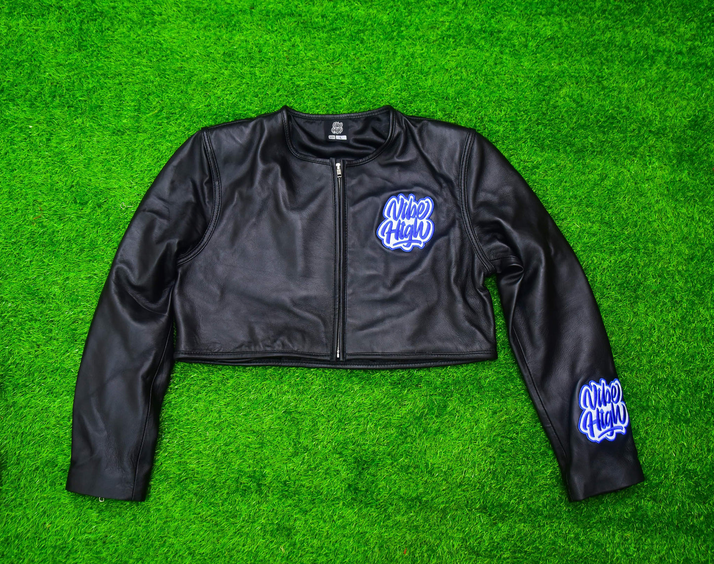 Cropped Leather Jacket