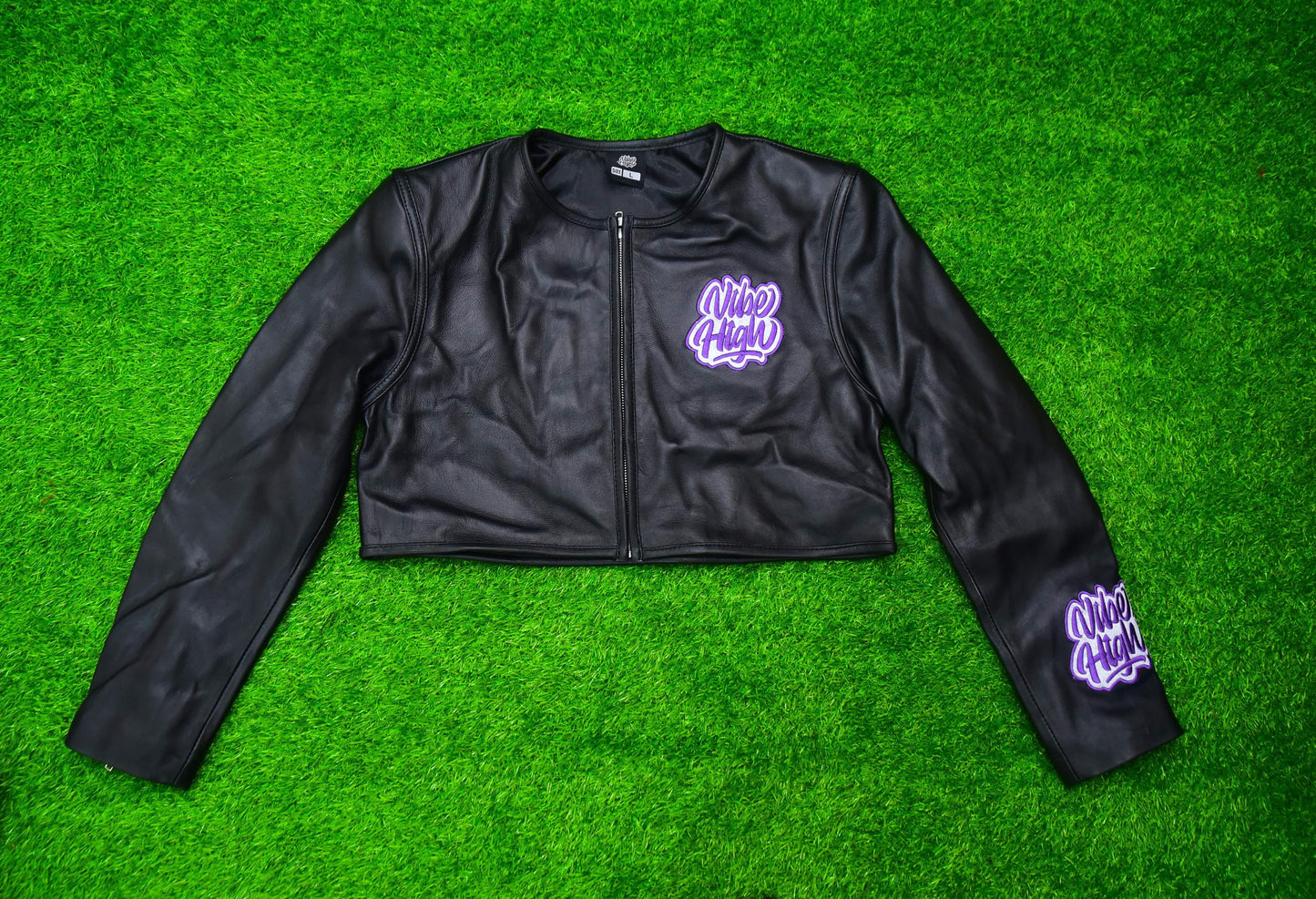 Cropped Leather Jacket