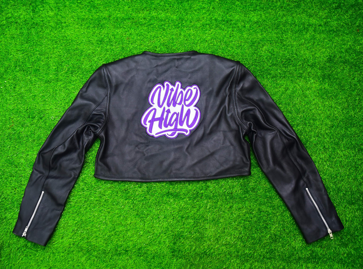 Cropped Leather Jacket