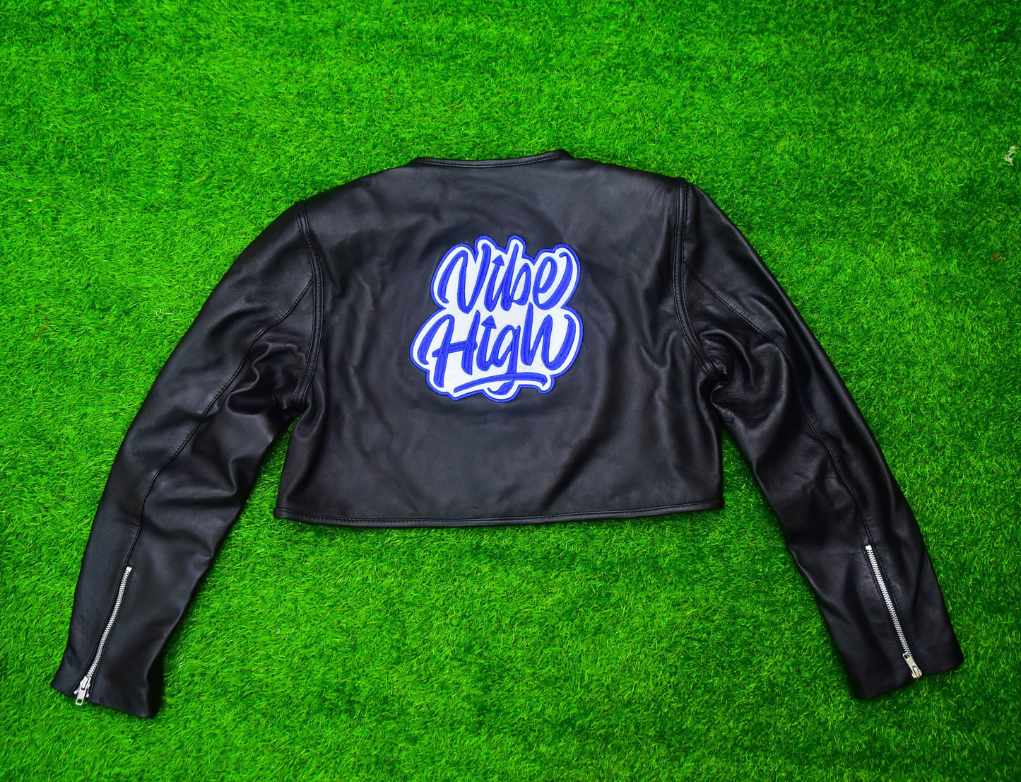 Cropped Leather Jacket