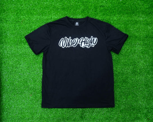 Embroidered Short Sleeve VibeHigh Cotton T-Shirt